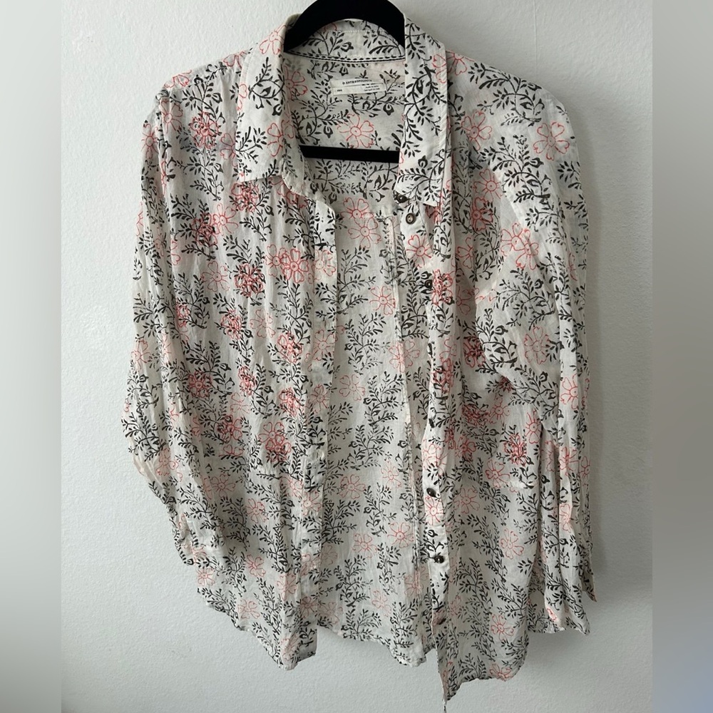 Anthropologie embroidered blouse